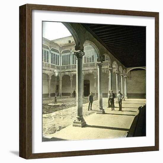 Valladolid (Spain), Courtyard of the Royal Palace-Leon, Levy et Fils-Framed Photographic Print