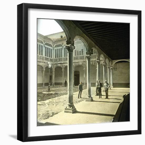 Valladolid (Spain), Courtyard of the Royal Palace-Leon, Levy et Fils-Framed Photographic Print
