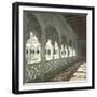 Valladolid (Spain), the Gallery with Twisted Columns on the Patio of the Colegio De San Gregorio-Leon, Levy et Fils-Framed Photographic Print