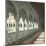 Valladolid (Spain), the Gallery with Twisted Columns on the Patio of the Colegio De San Gregorio-Leon, Levy et Fils-Mounted Photographic Print