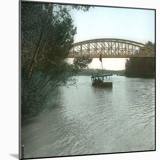 Valladolid (Spain), the Iron Bridge over the Pisuerga-Leon, Levy et Fils-Mounted Photographic Print