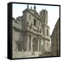 Valldolid (Spain), the Cathedral's Facade-Leon, Levy et Fils-Framed Stretched Canvas