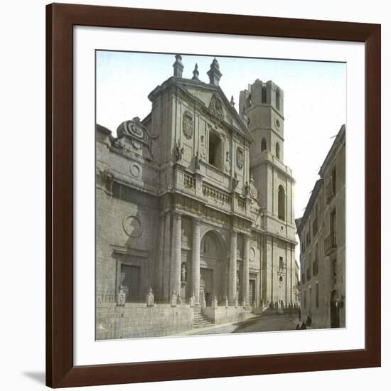 Valldolid (Spain), the Cathedral's Facade-Leon, Levy et Fils-Framed Photographic Print