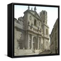 Valldolid (Spain), the Cathedral's Facade-Leon, Levy et Fils-Framed Stretched Canvas