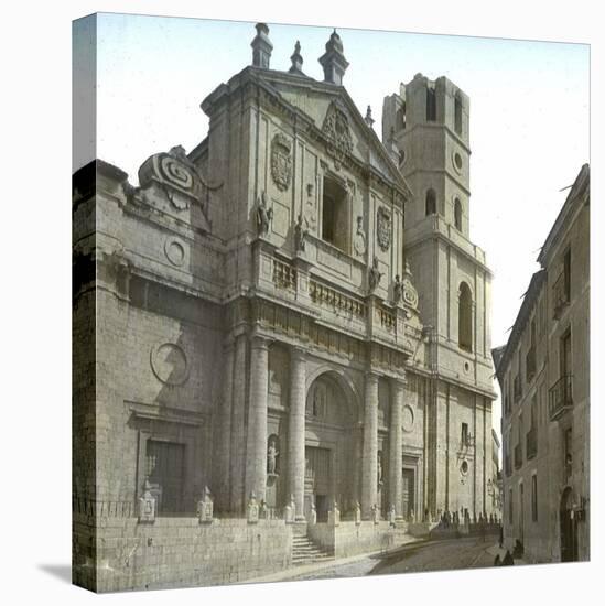 Valldolid (Spain), the Cathedral's Facade-Leon, Levy et Fils-Stretched Canvas