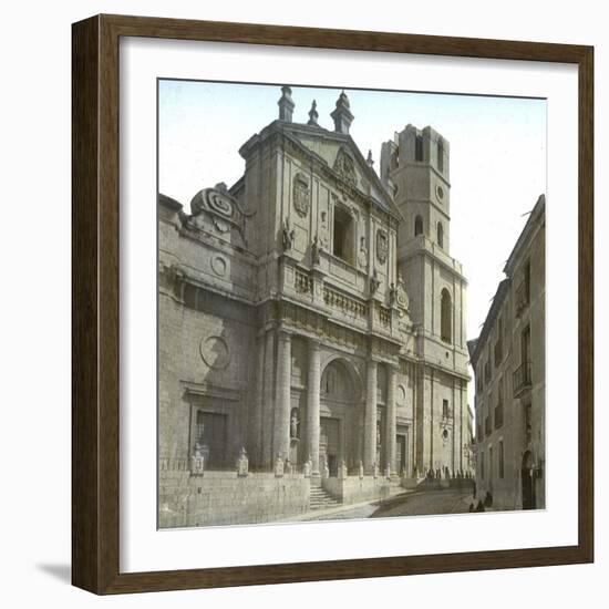Valldolid (Spain), the Cathedral's Facade-Leon, Levy et Fils-Framed Photographic Print