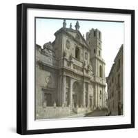 Valldolid (Spain), the Cathedral's Facade-Leon, Levy et Fils-Framed Photographic Print