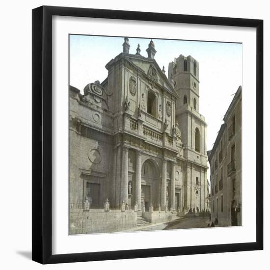 Valldolid (Spain), the Cathedral's Facade-Leon, Levy et Fils-Framed Photographic Print