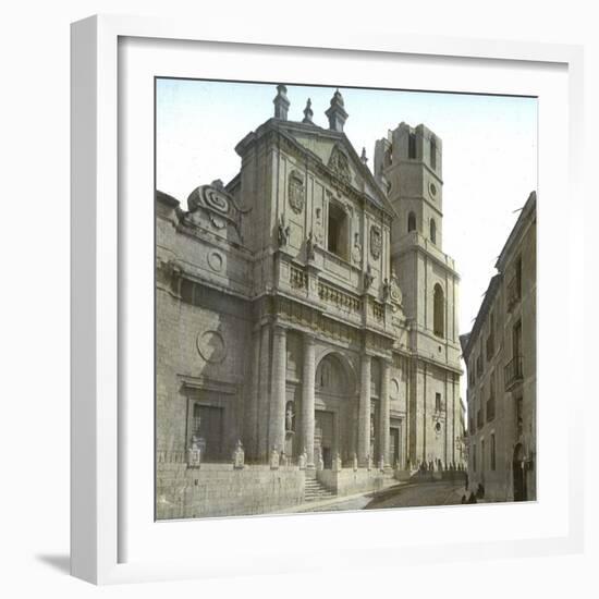 Valldolid (Spain), the Cathedral's Facade-Leon, Levy et Fils-Framed Photographic Print