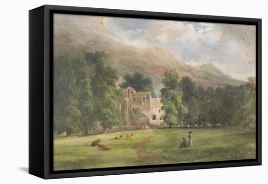Valle Crucis or Dinas Bran, Llangollen, 1872-Robert Tucker Pain-Framed Stretched Canvas