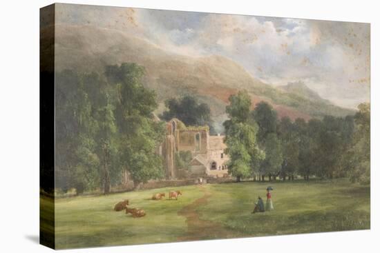 Valle Crucis or Dinas Bran, Llangollen, 1872-Robert Tucker Pain-Stretched Canvas