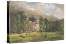 Valle Crucis or Dinas Bran, Llangollen, 1872-Robert Tucker Pain-Stretched Canvas