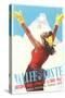 Valle d'Aoste Ski Resort Advertisement-null-Stretched Canvas