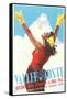 Valle d'Aoste Ski Resort Advertisement-null-Framed Stretched Canvas