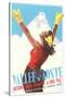 Valle d'Aoste Ski Resort Advertisement-null-Stretched Canvas