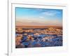 Valle de la Luna (Valley of the Moon) at sunset, near San Pedro de Atacama, elevated view, Atacama -Karol Kozlowski-Framed Photographic Print