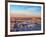 Valle de la Luna (Valley of the Moon) at sunset, near San Pedro de Atacama, elevated view, Atacama -Karol Kozlowski-Framed Photographic Print