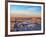 Valle de la Luna (Valley of the Moon) at sunset, near San Pedro de Atacama, elevated view, Atacama -Karol Kozlowski-Framed Photographic Print