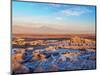 Valle de la Luna (Valley of the Moon) at sunset, near San Pedro de Atacama, elevated view, Atacama -Karol Kozlowski-Mounted Photographic Print