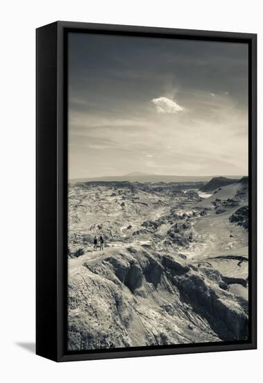 Valle De La Muerte rock formation, Atacama Desert, San Pedro De Atacama-null-Framed Stretched Canvas