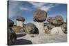 Valle de los Hongos (Mushroom Rocks) formed of volcanic ash, Creel, Chihuahua, Mexico, North Americ-Tony Waltham-Stretched Canvas