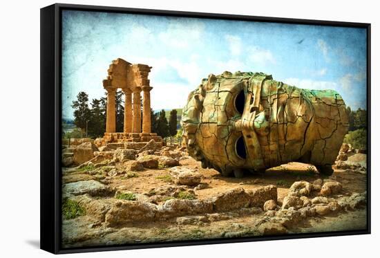 Valle Dei Templi, Agrigento, Sicily-lachris77-Framed Stretched Canvas