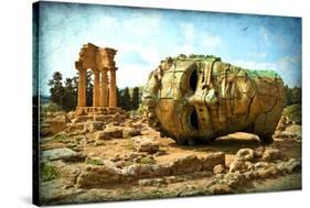 Valle Dei Templi, Agrigento, Sicily-lachris77-Stretched Canvas