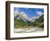 Valle del Canali in the mountain range Pale di San Martino, in the dolomites of the Primiero, Italy-Martin Zwick-Framed Photographic Print