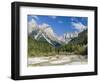 Valle del Canali in the mountain range Pale di San Martino, in the dolomites of the Primiero, Italy-Martin Zwick-Framed Photographic Print