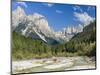 Valle del Canali in the mountain range Pale di San Martino, in the dolomites of the Primiero, Italy-Martin Zwick-Mounted Photographic Print