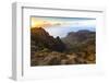 Valle Gran Rey, Sundown, La Gomera, Canary Islands, Spain-Marco Isler-Framed Photographic Print