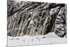 Vallee Blanche off piste ski tour, Chamonix, Rhone Alpes, Haute Savoie, French Alps, France, Europe-Christian Kober-Mounted Photographic Print