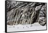 Vallee Blanche off piste ski tour, Chamonix, Rhone Alpes, Haute Savoie, French Alps, France, Europe-Christian Kober-Framed Stretched Canvas