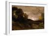 Vallee Solitaire, 1870-74-Jean-Baptiste-Camille Corot-Framed Giclee Print