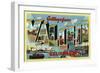 Vallejo, California - Large Letter Scenes-Lantern Press-Framed Art Print