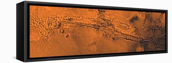 Valles Marineris, the Great Canyon of Mars-Stocktrek Images-Framed Stretched Canvas