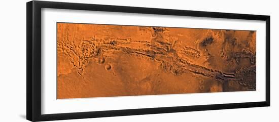 Valles Marineris, the Great Canyon of Mars-Stocktrek Images-Framed Photographic Print