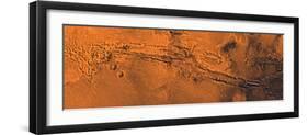 Valles Marineris, the Great Canyon of Mars-Stocktrek Images-Framed Photographic Print