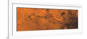 Valles Marineris, the Great Canyon of Mars-Stocktrek Images-Framed Photographic Print