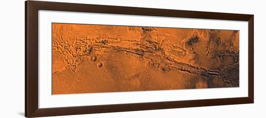 Valles Marineris, the Great Canyon of Mars-Stocktrek Images-Framed Photographic Print