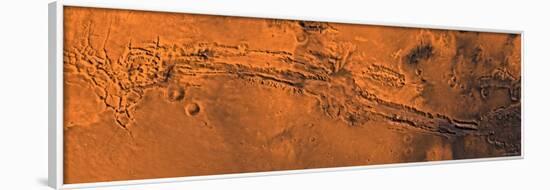 Valles Marineris, the Great Canyon of Mars-Stocktrek Images-Framed Photographic Print