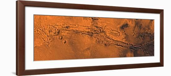 Valles Marineris, the Great Canyon of Mars-Stocktrek Images-Framed Photographic Print