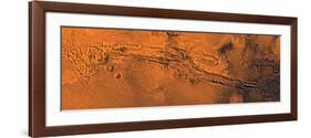 Valles Marineris, the Great Canyon of Mars-Stocktrek Images-Framed Photographic Print