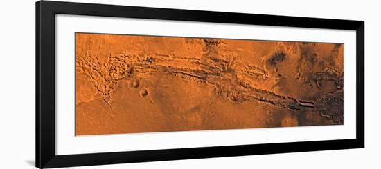 Valles Marineris, the Great Canyon of Mars-Stocktrek Images-Framed Photographic Print