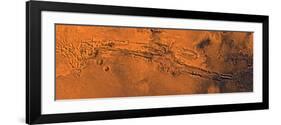 Valles Marineris, the Great Canyon of Mars-Stocktrek Images-Framed Photographic Print