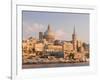 Valletta During Sunset and Marsamxett Harbor, Malta-Martin Zwick-Framed Photographic Print