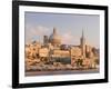 Valletta During Sunset and Marsamxett Harbor, Malta-Martin Zwick-Framed Photographic Print