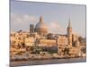 Valletta During Sunset and Marsamxett Harbor, Malta-Martin Zwick-Mounted Photographic Print
