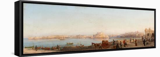 Valletta from Near Manoel Island-Giancinto Gianni-Framed Stretched Canvas
