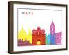 Valletta Skyline Pop-paulrommer-Framed Art Print